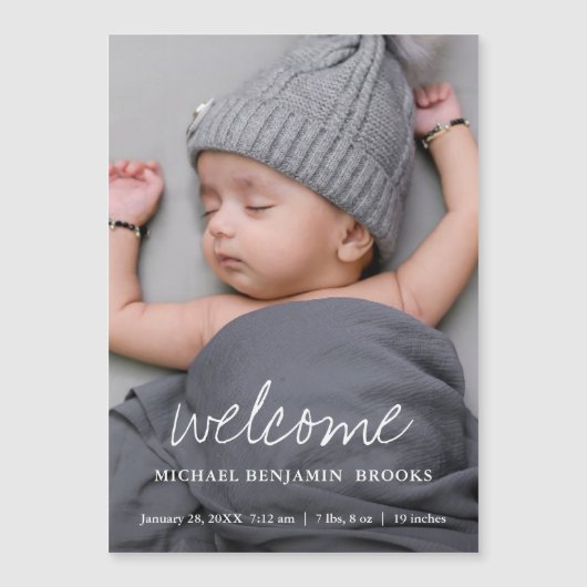 Magnet photo pour bébé (Devant)