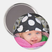 Magnet photo pour bébé personnalisé (Recto/Verso)
