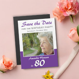 Magnet Photo pour la Fête d'anniversaire des 80 an
