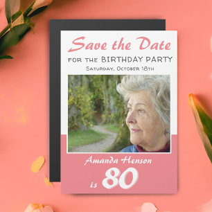 Magnet Photo pour la Fête d'anniversaire des 80 an
