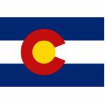 Magnet Photo Sculpture Aimant Drapeau Colorado coupé<br><div class="desc">Cet aimant rectangulaire présente une image authentique et de haute qualité du drapeau du Coloradan. Ajoutez votre réfrigérateur avec ce rappel de votre état préféré.</div>