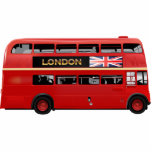 Magnet Photo Sculpture Autobus à  impériale rouge de Londres<br><div class="desc">L'autobus à deux étages rouge du titan RTL554 de Leyland est un symbole vrai de Londres et de la Grande-Bretagne. Pressez la "personnaliser il !" boutonnez pour ajouter le texte,  sélectionnez la police,  ajustez les couleurs et la taille,  et faites le cadeau parfait pour votre aimé !</div>