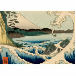 Magnet Photo Sculpture Mer japonaise de Satta Hiroshige Art<br><div class="desc">This vintage Japanese woodblock print from 1858 is called The Sea at Satta dans la province de Suruga,  par Ando Hiroshige. The beautiful print is from the 36 Views of Mount Fuji,  a famous Japanese color woodblock.</div>