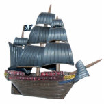 Magnet Photo Sculpture Pirate Ship Magnet<br><div class="desc">Aimant de sculpture en acrylique d'un bateau de pirates volant son Jolly roger. Voir la fiche de sculpture en acrylique, porte - clé, ornement et sculpture. Voir l'ensemble de la collection d'aimants Shipwreck dans les TOUCHES SPECIAL | Section Favoris. Ce produit n'est pas associé ou affilié au titulaire du droit...</div>