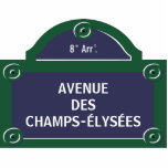 Magnet Photo Sculpture Plaque de rue faite sur commande de Paris<br><div class="desc">Coupe-circuit acrylique de plaque de rue faite sur commande de Paris - personnalisez-le avec votre propre texte ou customisez-le plus loin si vous souhaitez changer la disposition et les polices.</div>