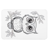 Magnet photo souple pour chouette (Horizontal)