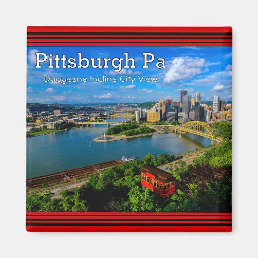 Magnet - Pittsburgh City View (Devant)