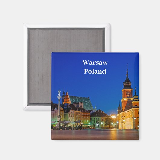 Magnet Pologne de Varsovie (Recto/Verso)