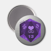 Magnet PolyGeek - Violet (Recto/Verso)