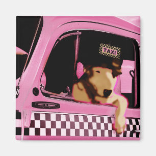 magnet " pop art " hond magneet