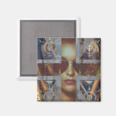 Magnet pour femme Abstraite (Recto/Verso)