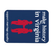 Magnet pour l'égalité de mariage en Virginie (Horizontal)