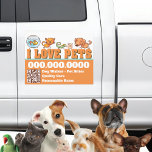 Magnet Pour Voiture Animaux de compagnie mignonnes Love assis Soin ani<br><div class="desc">Laissez votre entreprise se démarquer avec cet aimant de voiture adorable et mignon I Love Pets. Idéal pour les sites pour animaux de compagnie, les marcheurs de chiens et les soins vétérinaires pour animaux. Poisson, chat, iguane, hamster et chien représentent certains des petits animaux qui vous tiennent à coeur. Design...</div>