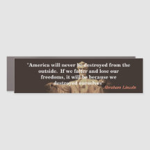 Citation d'Abraham Lincoln sur la destruction de l