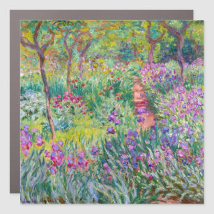 Magnet Pour Voiture Claude Monet - Le jardin d'Iris à Giverny