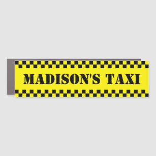 Magnet Pour Voiture Conducteur de taxi personnalisé Humour amusant