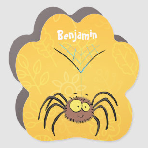 Magnet Pour Voiture Drôle mignon dessin animé d'araignée moelleuse