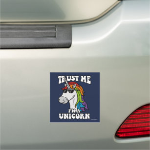 Magnet Pour Voiture Faites-moi confiance Je suis Unicorne