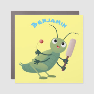Magnet Pour Voiture Illustration d'un insecte du cricket vert mou