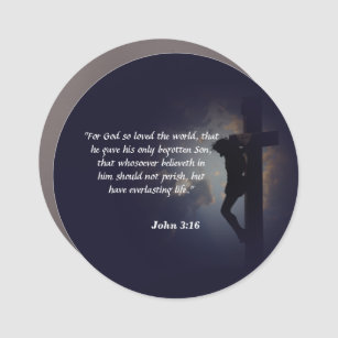 Magnet Pour Voiture John 3:16 Écriture