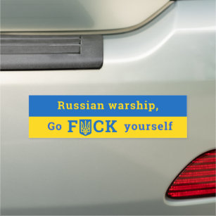 Magnet Pour Voiture La Guerre Russe Allez De Vous Ukraine Soutien 