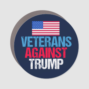 Magnet Pour Voiture Les vétérans contre Trump Blue Political
