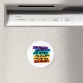 Magnet pour voiture. LGBT+Pride. Queer. Badge (In Situ (Lave-vaisselle))