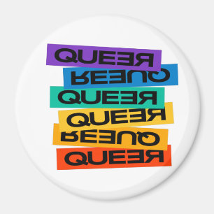 Magnet pour voiture. LGBT+Pride. Queer. Badge