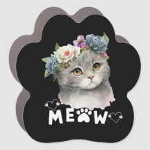 Magnet de voiture de chat