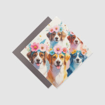 Magnet de voiture Diamond Pack de chien de la Cour