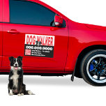 Magnet Pour Voiture Marcheur de chien personnalisé<br><div class="desc">Reposez-vous sur la route avec notre Aimant de voiture de marchette de chien personnalisé! Conçu pour les propriétaires de services de randonnée à chiens qui veulent mettre en valeur leur passion et leur professionnalisme, cet aimant accrocheur offre une façon amusante mais audacieuse de promouvoir votre entreprise. Conçu à partir de...</div>