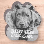 Magnet Pour Voiture Meilleur Chien Papa Jamais Moderne Personnalisé An<br><div class="desc">Ce design simple et classique est composé de typographie serif et d'ajouter une photo personnalisée</div>