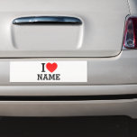Magnet Pour Voiture Nom du coeur<br><div class="desc">Inscrivez votre nom ou votre texte sur le nom Section.</div>