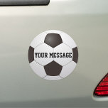 Magnet Pour Voiture Nom personnalisé Équipe de football de balle<br><div class="desc">Aimant voiture de l'équipe de football de football qui peut être personnalisé avec le nom ou le message. Conçu par Thisisnotme©</div>