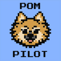 Pilote Pom (Orange/Bleu) -