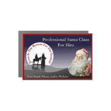 Santa Claus Carte de visite magnétique