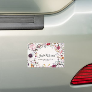 Magnet Pour Voiture Symbole auto marié Floral