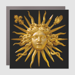 Magnet Pour Voiture Symbole de Louis XIV le Roi Soleil