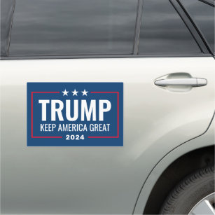 Magnet Pour Voiture Trump 2024 Gardez l'Amérique grande - bleu rouge