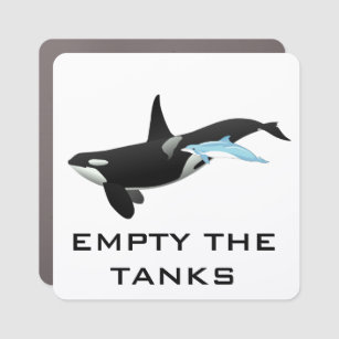 Magnet Pour Voiture Vider les tanks tuant la baleine Orca