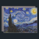 Magnet Pour Voiture Vincent Van Gogh - La nuit étoilée<br><div class="desc">The Starry Night / La nuit etoilee - Vincent Van Gogh en 1889</div>
