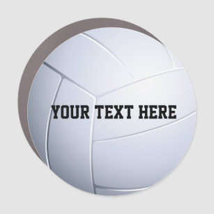 Magnet Pour Voiture Volleyball Ball Nom de l'équipe sportive Monogramm