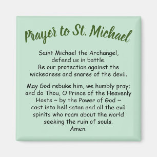 Magnet Prayer naar Saint Michael de Archangel Favo Magneet