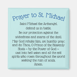 Magnet Prayer naar Saint Michael de Archangel Gift Magneet