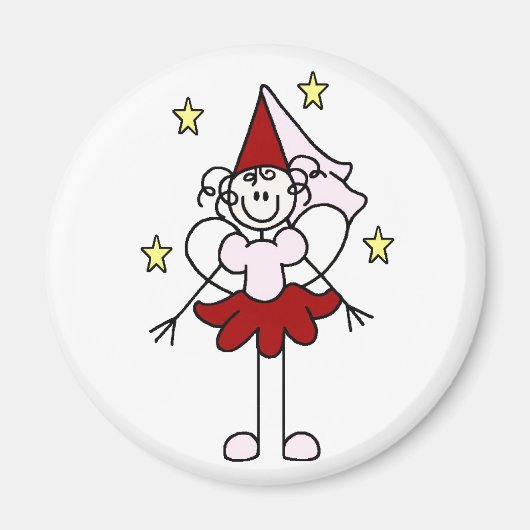 Magnet Princesse Rouge/Rose (Devant)
