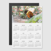 Magnet promotionnel 2024 Calendrier Papillon (Devant / Derrière)