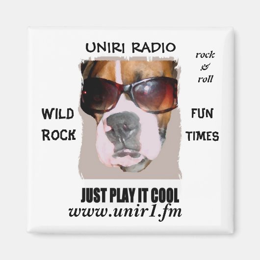 MAGNET RADIO UNIR1 AVEC TÊTE DE BOÎTE (Devant)