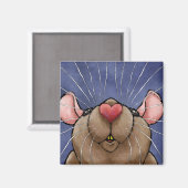 Magnet Rat Mignon avec Cœur (Recto/Verso)