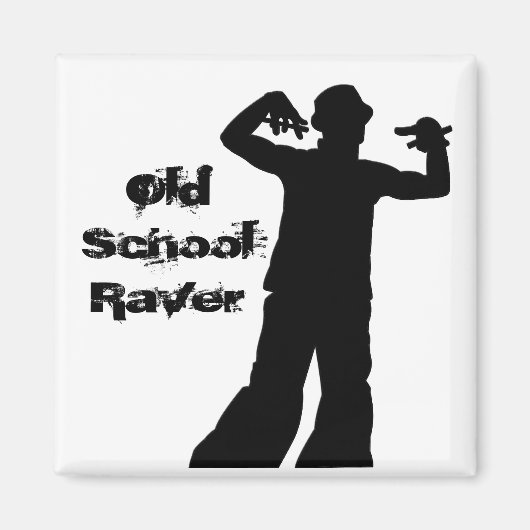 Magnet Raver Old School (Devant)