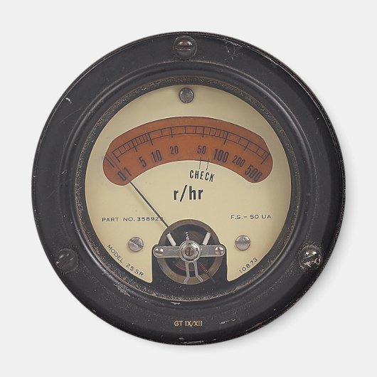 Magnet Raytheomètre du professeur Temple (Devant)